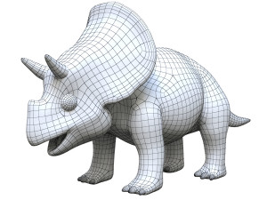 triceratopsbaby 3d rigged model 3Dモデル