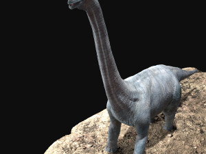 brachiosaurus rigged Model 3D