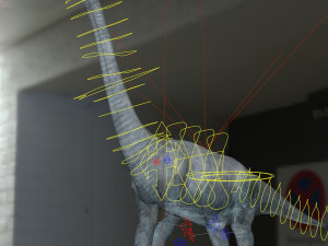 brachiosaurus rigged Model 3D