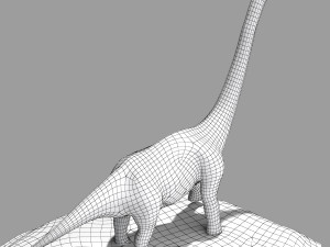 brachiosaurus rigged Model 3D