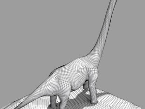 brachiosaurus rigged Model 3D