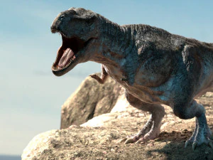 tiranossauro rex manipulado animado Modelo 3D