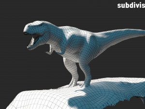 tyrannosaurus rex rigged animated Model 3D