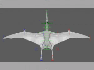 pteranodon animated rigged 3D Model