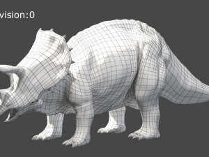 triceratops Model 3D