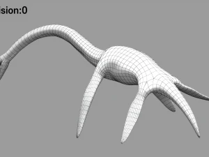 elasmosaurus rigged 3D Model