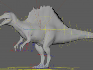 spinosaurus rigged 3D 模型