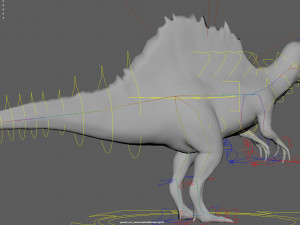 spinosaurus rigged 3D 模型