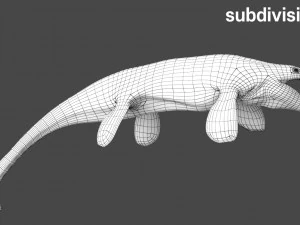 tylosaurus rigged 3D Model