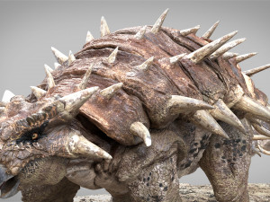 Ankylosaurus rigged Model 3D