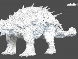 Ankylosaurus rigged Model 3D