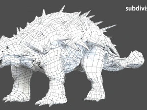 Ankylosaurus rigged 3D Model