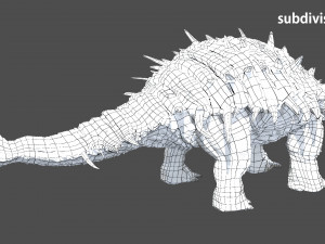 Ankylosaurus rigged Model 3D