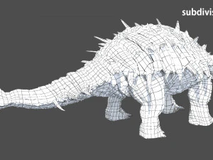 Ankylosaurus rigged 3D Model