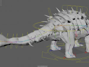 Ankylosaurus rigged 3D Model