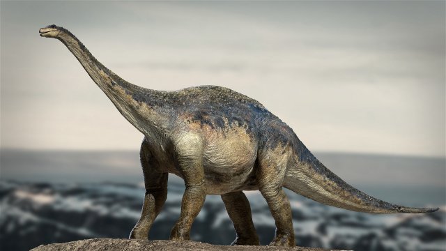 argentinosaurus rigged 3D Model .c4d .max .obj .3ds .fbx .stl .blend 