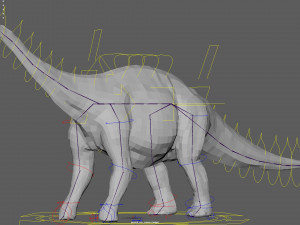 argentinosaurus rigged 3D Model