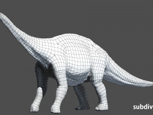 argentinosaurus rigged 3D Model