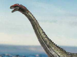 brontosaurus 3d rigged model 3D Model