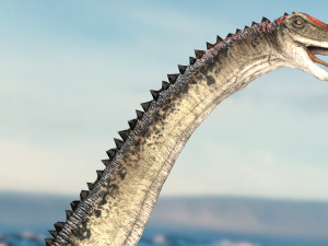 brontosaurus 3d rigged model Model 3D