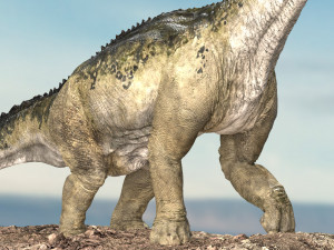 brontosaurus 3d rigged model Model 3D