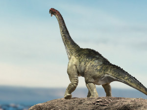 brontosaurus 3d rigged model Model 3D