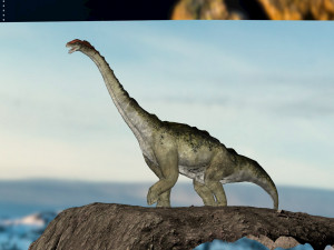 brontosaurus 3d rigged model Model 3D