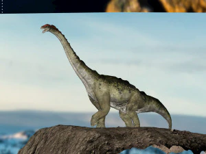 brontosaurus 3d rigged model 3D Model