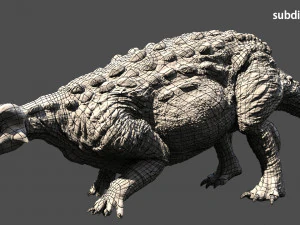 europeltasaurus 3d rigged model 3D Model