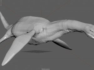 plesiosaurus 3d rigged model Model 3D