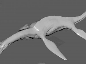 plesiosaurus 3d rigged model Model 3D