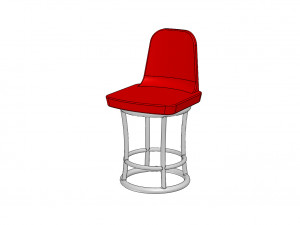 bar stool 3D 모델