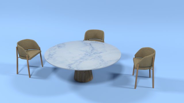 table and chair for living room Model 3D .c4d .max .obj .3ds .fbx .stl .blend 
