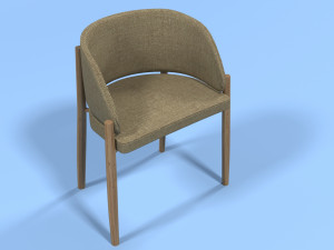 table and chair for living room Model 3D