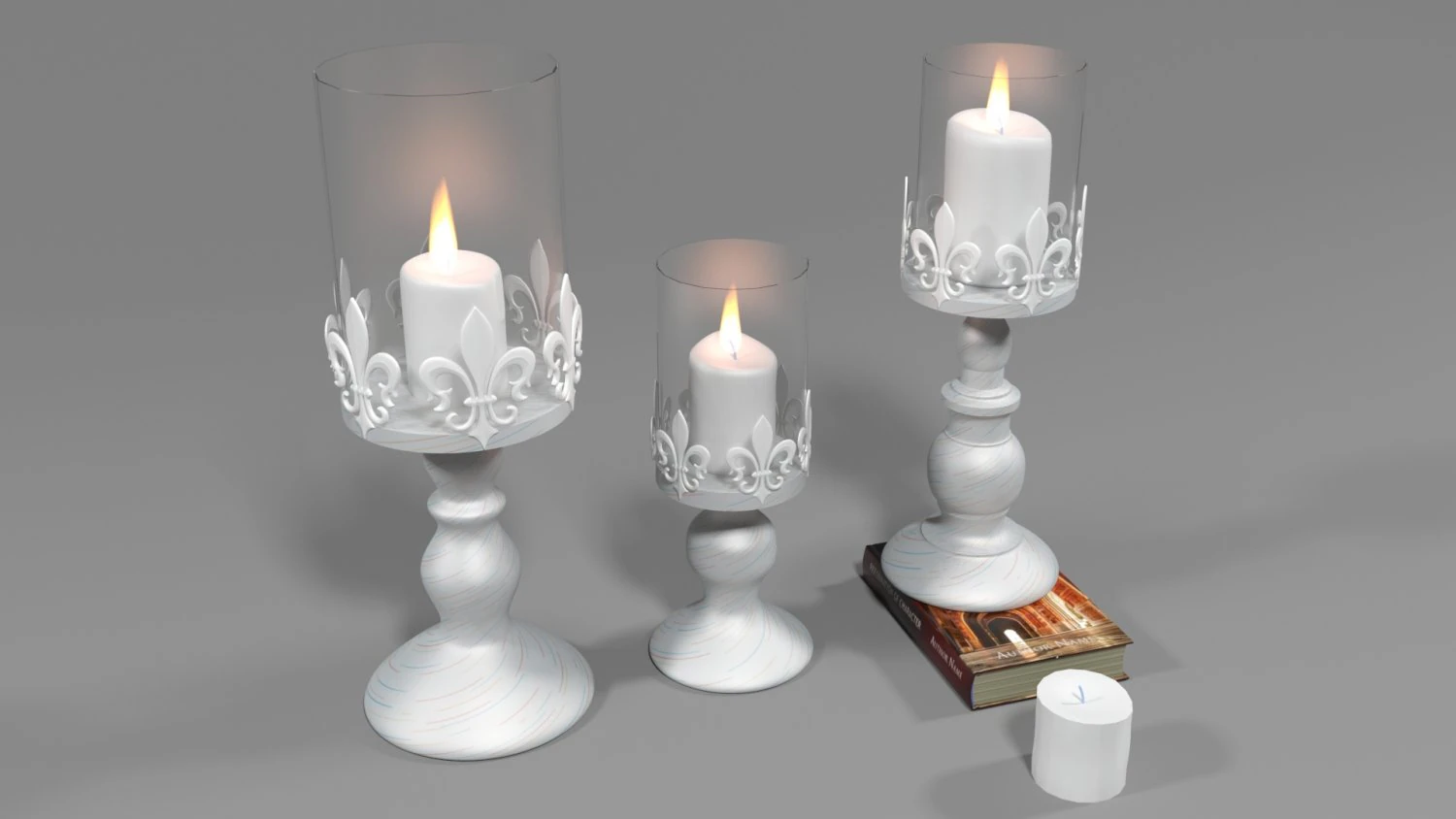 candlestick 3D Model .c4d .max .obj .3ds .fbx .stl .blend