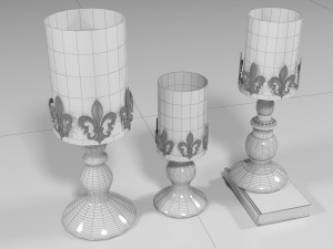 candlestick 3D 模型