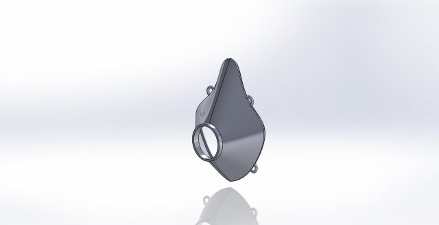 surgical mask Model do druku 3D .c4d .max .obj .3ds .fbx .stl .blend 