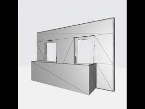 Pain&eacute;is de parede modulares para habita&ccedil;&atilde;o socialista Modelo 3D