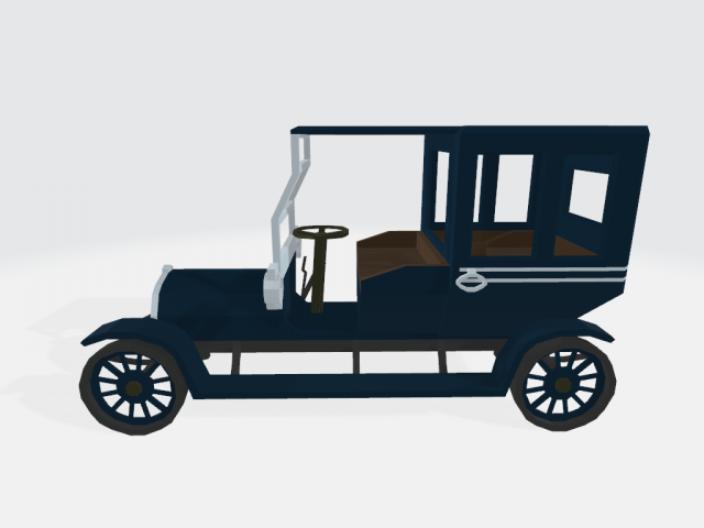 Automobile Retro No1 3D Model .c4d .max .obj .3ds .fbx .stl .blend 