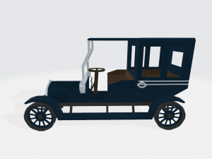 Automobile Retro No1 3D Model