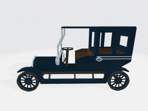 Autom&oacute;vel Retro No1 Modelo 3D