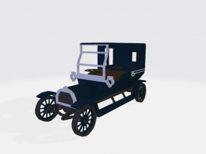 Automobile Retro No1 3D Model
