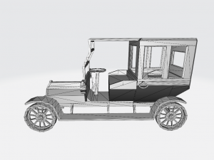 Automobile Retro No1 3D Model