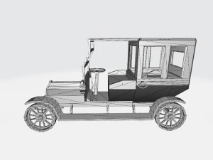 Automobile Retro No1 3D Model
