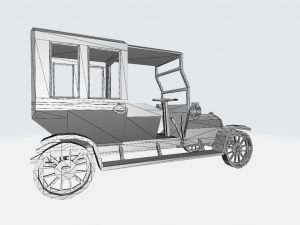 Automobile Retro No1 3D Model