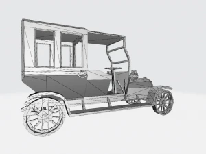 Automobile Retro No1 3D Model