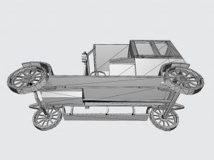 Automobile Retro No1 3D Model