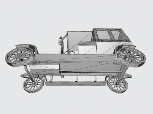 Automobile Retro No1 3D Model