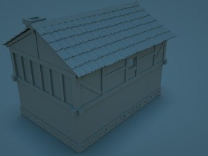 medieval house Modelo 3D