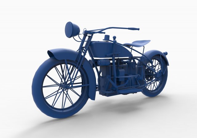 motorcycle mod1 3D-printmodel .c4d .max .obj .3ds .fbx .stl .blend 